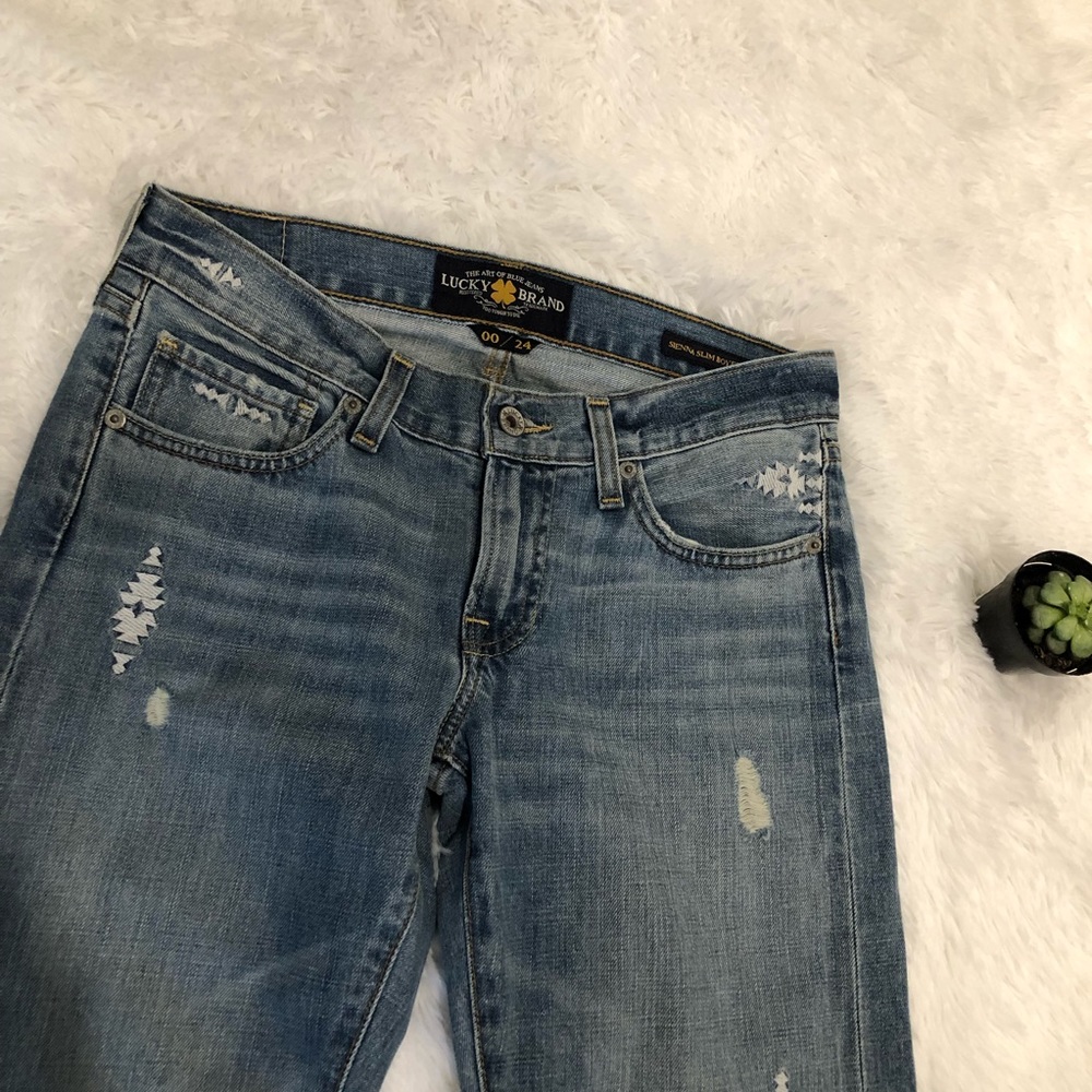 Lucky Brand Sienna SLim Boyfriend Jeans 00/24 - Picture 3 of 8